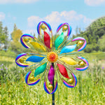 Wind Spinners Outdoor, 77" Large Metal Kinetic Wind Sculptures for Garden, 360 Degrees Swivel Yard Art with Welcome Sign and Flag Decoration - Tramull Metal Raised Garden Beds - Durable, Modular, Quality Galvanized Steel Garden Beds