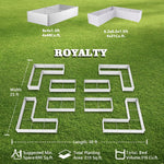 8-Pack 8X4X1.5ft & 74x74x18 in Deep Root Galvanized Raised Garden Beds Outdoor - Tramull Metal Raised Garden Beds - Durable, Modular, Quality Galvanized Steel Garden Beds