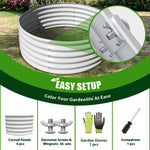 TRAMULL 6-Pack 4X4X1.5ft & 8X4X1.5ft Deep Root Galvanized Raised Garden Beds Outdoor for Planting Vegetables Flowers Herb - Tramull Metal Raised Garden Beds - Durable, Modular, Quality Galvanized Steel Garden Beds