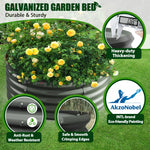 TRAMULL 6-Pack 4X4X1.5ft & 6X2X1.5ft Deep Root Galvanized Raised Garden Beds Outdoor for Planting Vegetables Flowers Herb, Quartz Grey - Tramull Metal Raised Garden Beds - Durable, Modular, Quality Galvanized Steel Garden Beds