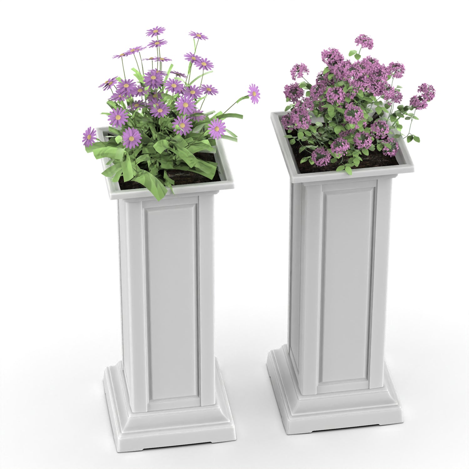 2Pcs Roman Columns Wedding Roman Column Pillars Plastic Elegant Greek Column Statue Flower Pot Columns Stand Pedestal Wedding Event Party Decorative
