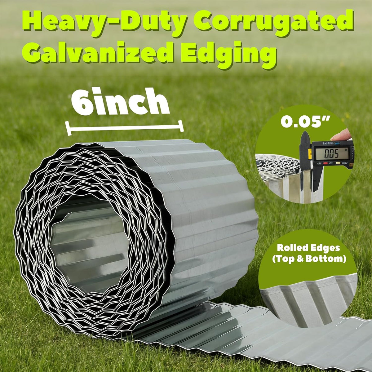 Corrugated Galvanized Steel Landscape Edging ¨C Flexible Metal Garden Border
