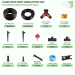 230FT Drip Irrigation System Kit, Complete Garden Watering System with 1/2” & 1/4” Quick-Connect Tubing, 32 Adjustable Emitters for Raised Beds, Lawn, Greenhouse, Potted Plants - Tramull Metal Raised Garden Beds - Durable, Modular, Quality Galvanized Steel Garden Beds