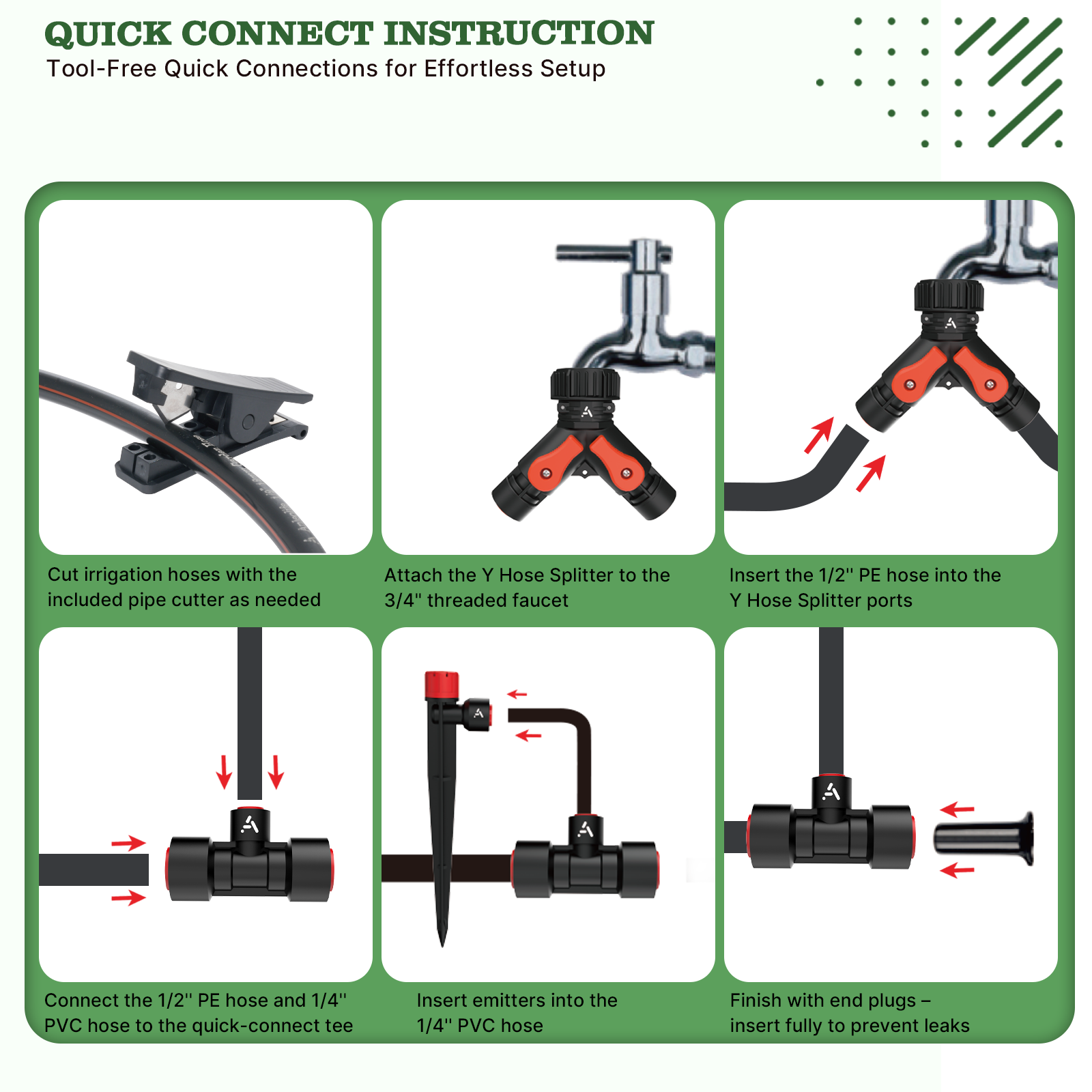 230FT Drip Irrigation System Kit, Complete Garden Watering System with 1/2” & 1/4” Quick-Connect Tubing, 32 Adjustable Emitters for Raised Beds, Lawn, Greenhouse, Potted Plants - Tramull Metal Raised Garden Beds - Durable, Modular, Quality Galvanized Steel Garden Beds
