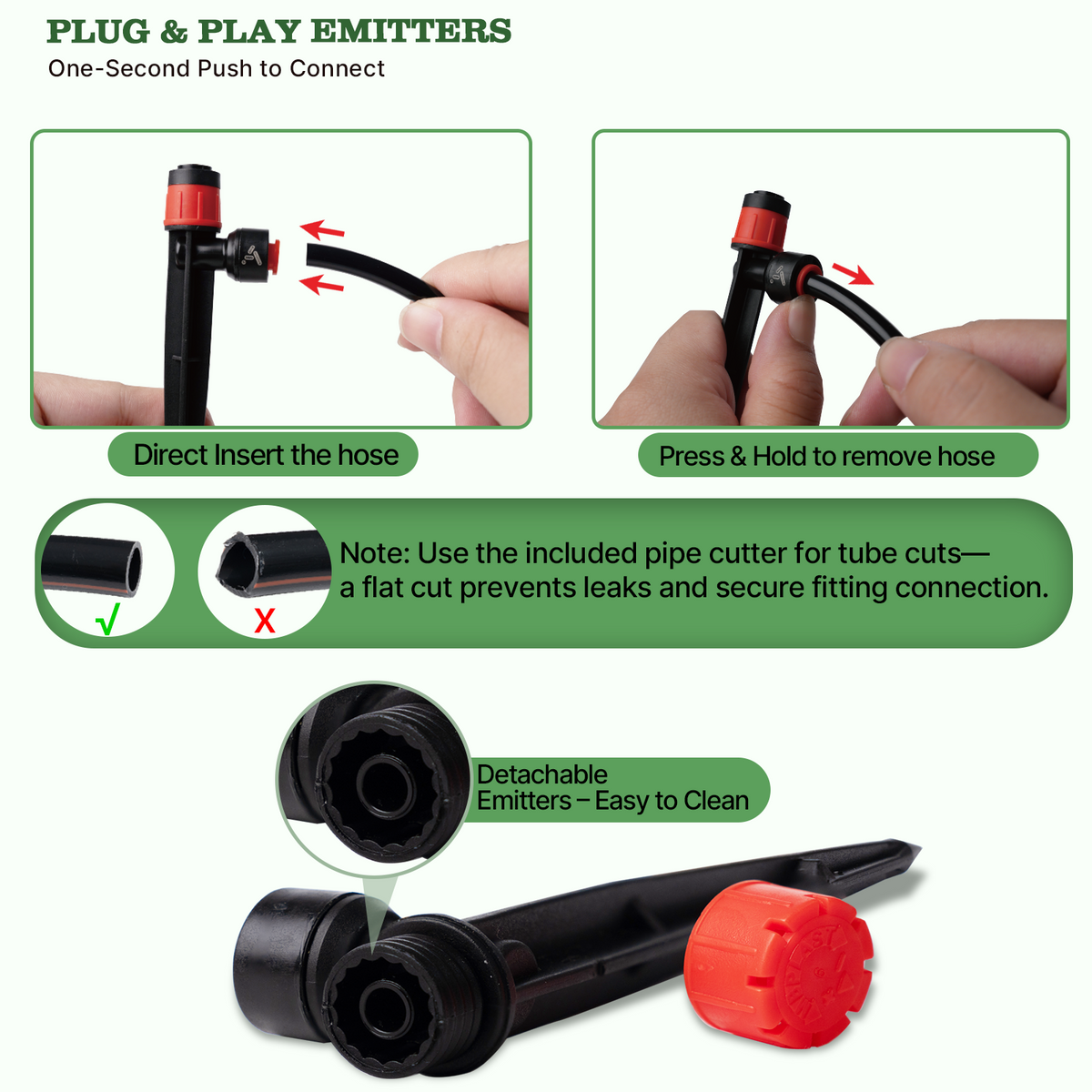 230FT Drip Irrigation System Kit, Complete Garden Watering System with 1/2” & 1/4” Quick-Connect Tubing, 32 Adjustable Emitters for Raised Beds, Lawn, Greenhouse, Potted Plants - Tramull Metal Raised Garden Beds - Durable, Modular, Quality Galvanized Steel Garden Beds