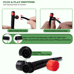 230FT Drip Irrigation System Kit, Complete Garden Watering System with 1/2” & 1/4” Quick-Connect Tubing, 32 Adjustable Emitters for Raised Beds, Lawn, Greenhouse, Potted Plants - Tramull Metal Raised Garden Beds - Durable, Modular, Quality Galvanized Steel Garden Beds