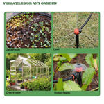 230FT Drip Irrigation System Kit, Complete Garden Watering System with 1/2” & 1/4” Quick-Connect Tubing, 32 Adjustable Emitters for Raised Beds, Lawn, Greenhouse, Potted Plants - Tramull Metal Raised Garden Beds - Durable, Modular, Quality Galvanized Steel Garden Beds