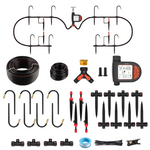 230FT Drip Irrigation System Kit, Complete Garden Watering System with 1/2” & 1/4” Quick-Connect Tubing, 32 Adjustable Emitters for Raised Beds, Lawn, Greenhouse, Potted Plants - Tramull Metal Raised Garden Beds - Durable, Modular, Quality Galvanized Steel Garden Beds