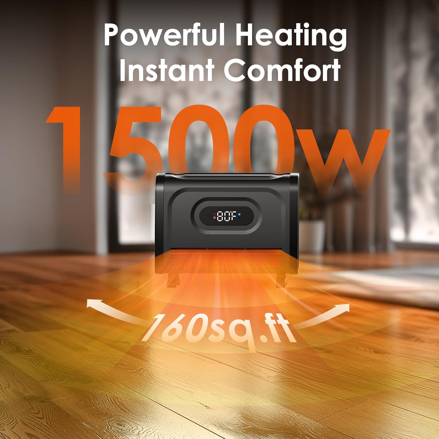7500-Watt 240-Volt Hardwired Electric Fan-Forced Industrial Heater, Wall/Ceiling Mounted, Build-in Digital Thermostat, Remote Control and 12-Hour Timer, Ideal for Garage, Workshop, UL Approved