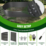 TRAMULL 6-Pack 4X4X1.5ft & 6X2X1.5ft Deep Root Galvanized Raised Garden Beds Outdoor for Planting Vegetables Flowers Herb, Quartz Grey - Tramull Metal Raised Garden Beds - Durable, Modular, Quality Galvanized Steel Garden Beds