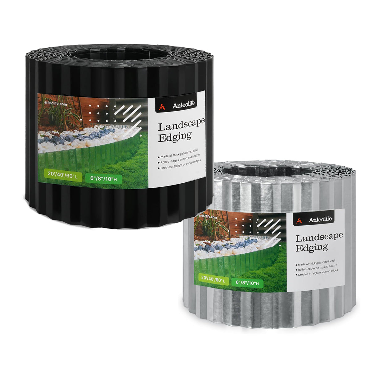 Corrugated Galvanized Steel Landscape Edging ¨C Flexible Metal Garden Border